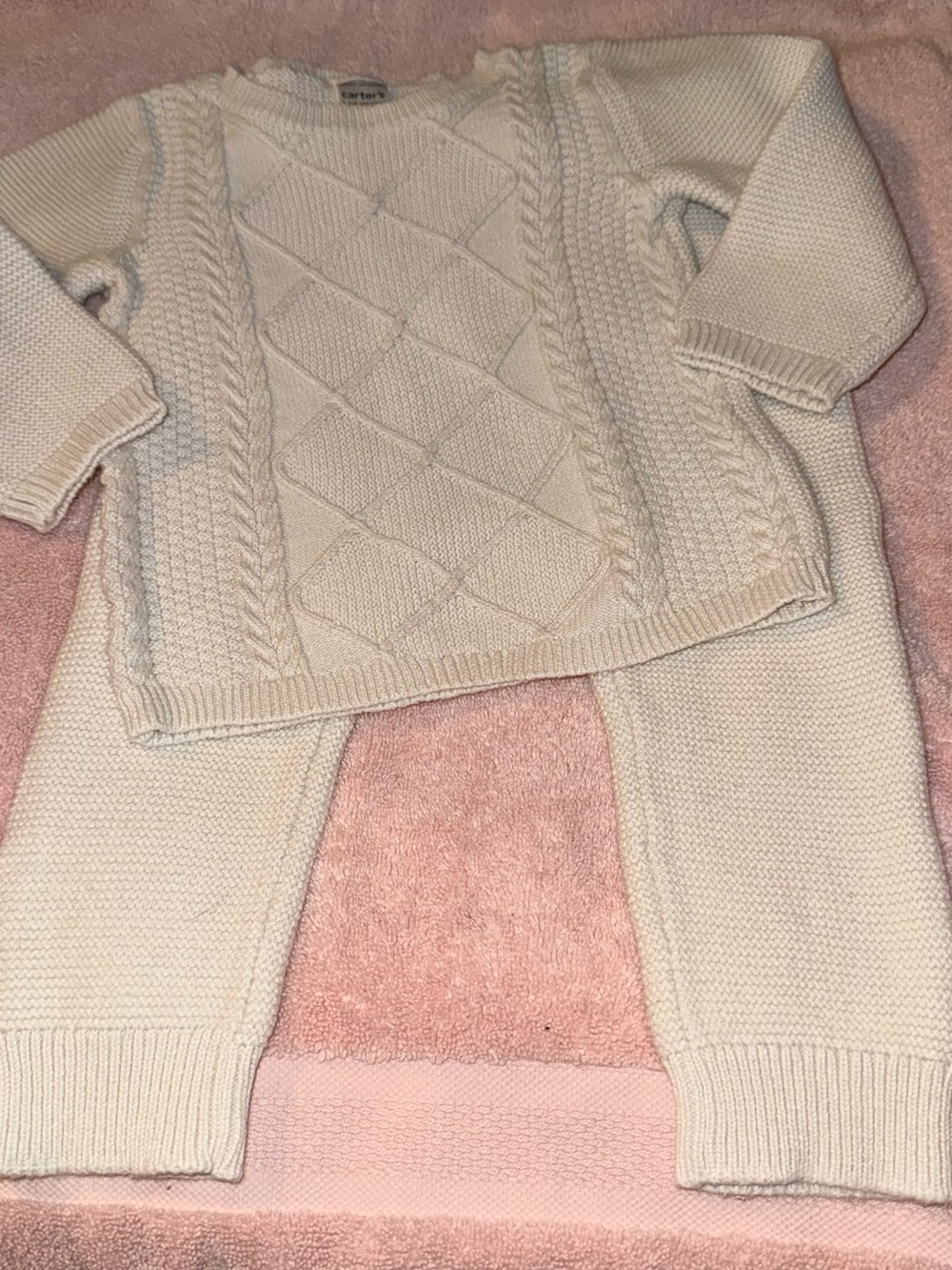Carter’s Just One You Baby Boys Girls Unisex Size 18 months Sweater Set